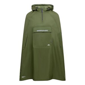 Trespass Qikpac Unisex  Waterproof Packaway Poncho / Moss